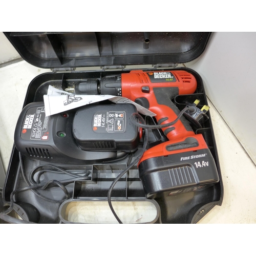 2031 - Black and Decker drill with Champion saw - both in cases