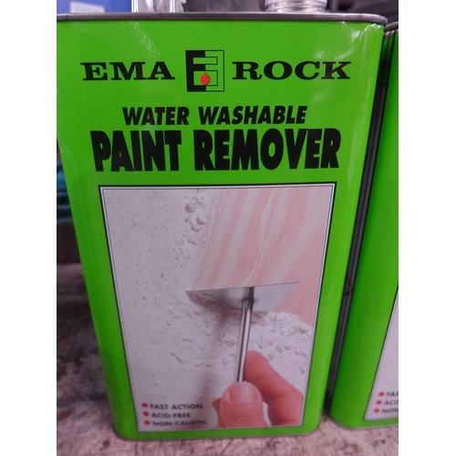 2102 - Two sealed 5 ltr tins of EMA Rock Water Washable Paint Remover