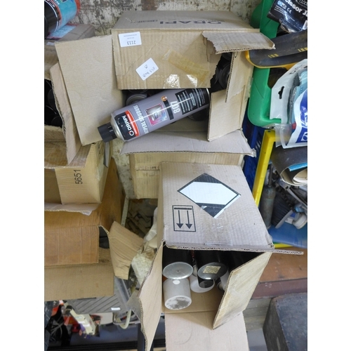 2113 - 4 Boxes of assorted Orapi spray cans: Anti Splatter Weld Spray, Freeze Spray, etc.