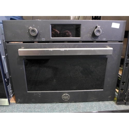 3016 - Bertazzoni Matte Black Single Combi Microwave (H597xW595xD534) - model no:- F457PROMWTN original RRP... 