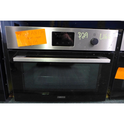 3023 - Zanussi Single Multifunction Oven (H589xW594xD568) - model no:- ZVENM6X1 * VAT will be added to the ... 