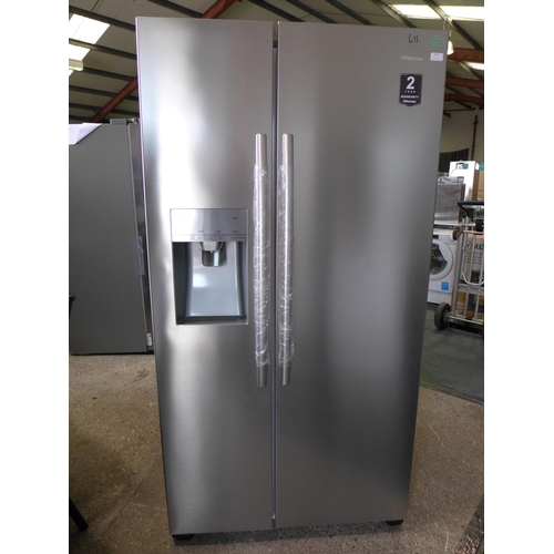 3049 - Hisense Side By Side Stainless Steel Fridge Freezer (model no.:- RS694N4IIF), original RRP £799.98 +... 