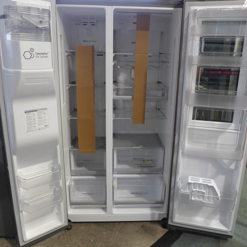 3050 - LG Side By Side Shiny Steel Fridge Freezer with Insta View Door-in-Door (model no:- GSI960PZVV), ori... 