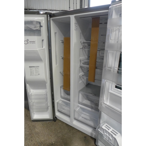 3050 - LG Side By Side Shiny Steel Fridge Freezer with Insta View Door-in-Door (model no:- GSI960PZVV), ori... 