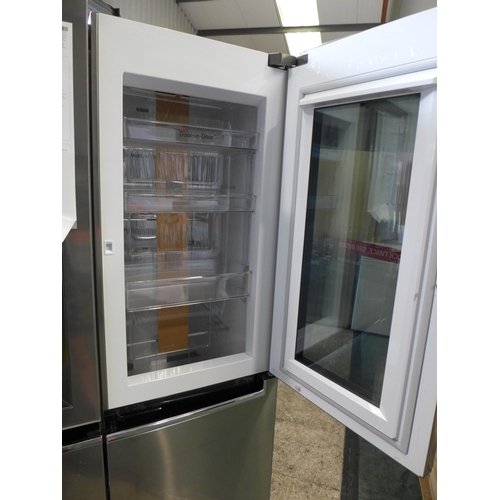 3051 - LG Side By Side Shiny Steel Fridge Freezer with Insta View Door-in-Door (model no:- GSI960PZVV), ori... 