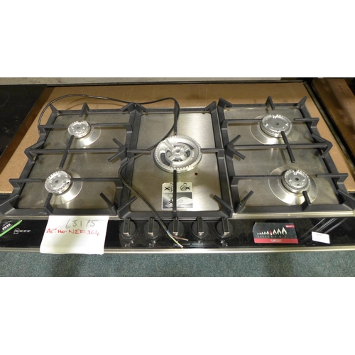 3084 - Neff Gas 5 Burner Hob With FlameSelect (H45xW915xD520) - model no.:- T29DA69N0, original RRP £625 in... 