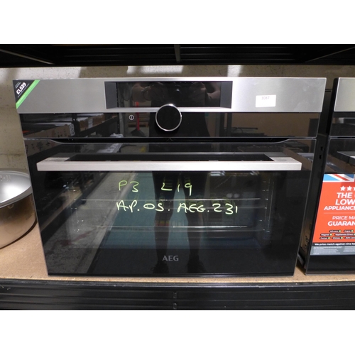 3087 - AEG Compact Steam Oven (H455xW594xD567) - model no:- KPK842220M, original RRP £1539 inc. VAT * VAT w... 