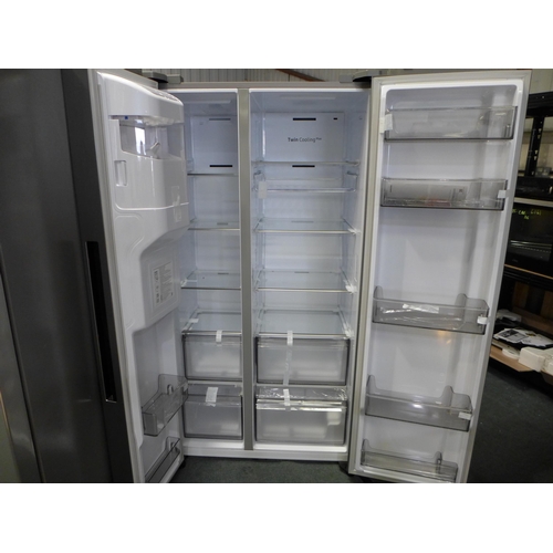 3114 - Samsung Side By Side Brushed Silver Fridge Freezer (model no:- RS68A8830S9/EU), original RRP £733.33... 