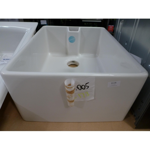 3118 - Polmorla Belfast Sink 1.0 White (406x600), original RRP £249.17 inc. VAT * VAT will be added to the ... 