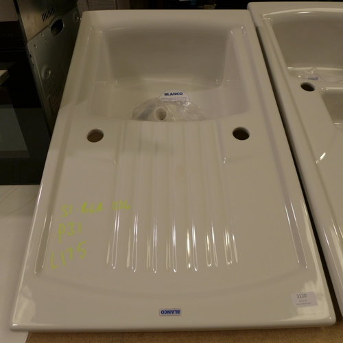 3120 - Blanco Skye 1.0 Bowl RVS Ceramic Sink (500x860) - model no.:- BL452659, original RRP £274.17 inc. VA... 