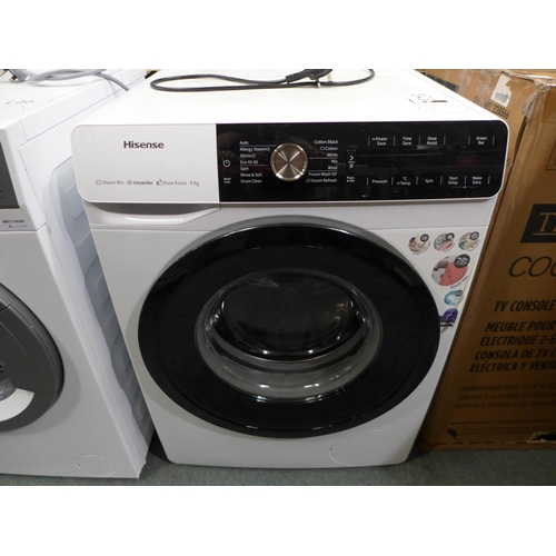 3132 - Hisense Ecomm 9kg 1400 Washing Machine (model no.:- WFGA90141V), original RRP £816.66 + VAT * This l... 