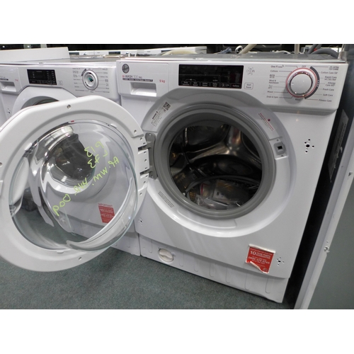 3138 - Hoover H-Wash 300 Pro Integrated Washing Machine (9kg) (H820xW600xD525) - model no.:- HBWOS 69TMCE, ... 