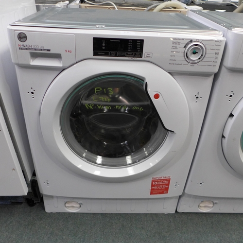 3139 - Hoover H-Wash 300 Lite Integrated Washing Machine (9kg) (H820xW600xD525) - model no.:- HBWS 49D1E, o... 