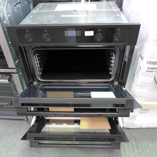 3151 - Zanussi Built-under AirFry Double Oven (H715xW594xD568) - model no.:- ZPCNA4K1, original RRP £440.84... 