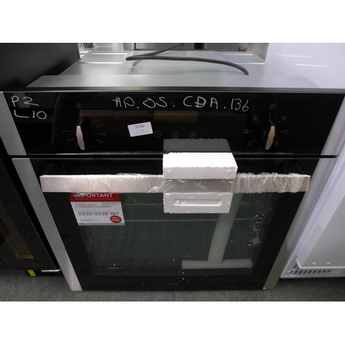 3156 - CDA Single Multi-Function Oven (H595xW595xD567) - model no.:- SK310SS, original RRP £300 inc. VAT * ... 