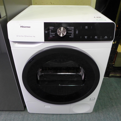 3216 - Hisense Pump Dryer Ecomm White 9kg Washing Machine (model no.:- DHGA901NL), original RRP £799.96 + V... 