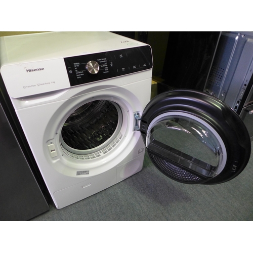 3216 - Hisense Pump Dryer Ecomm White 9kg Washing Machine (model no.:- DHGA901NL), original RRP £799.96 + V... 