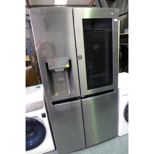 3217 - LG Side By Side Ecomm Shiny Steel Fridge Freezer (model no.:- GSI960PZVV), original RRP £666.66 + VA... 