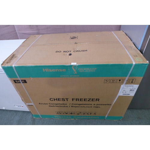 3222 - White Hisense 302l Chest Freezer (model no.:- FC403D4AW1), original RRP £899.96 inc. VAT * This lot ... 