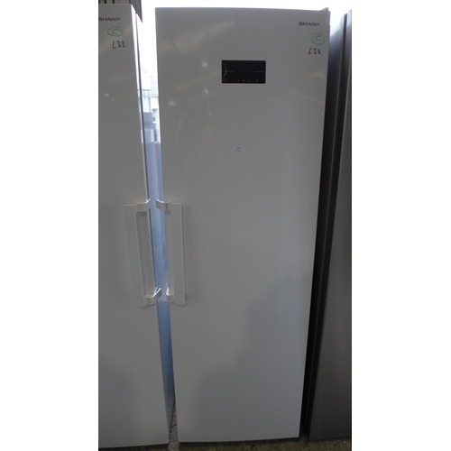 3229 - Sharp Inox Tall Freezer (280l) (model no.:- SJ-SC3, CHXIF), original RRP £416.66 + VAT * This lot is... 