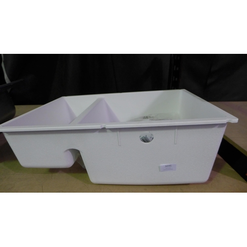 3231 - Samos 1.5 Bowl Composite White Sink (370x525) - model no.:- 525801, original RRP £415.84 INC. vat * ... 