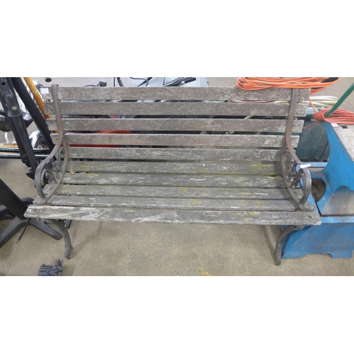 2300 - Cast metal garden bench