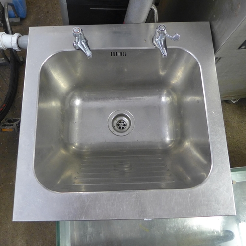 2323 - Commercial kitchen stainless steel sluice sink