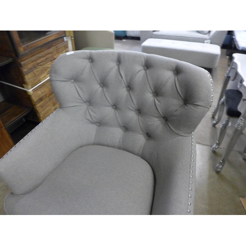 1422 - Fabric Chair With Ottoman home Meridian ,  original RRP £374.99  +VAT     * This lot is subject to V... 