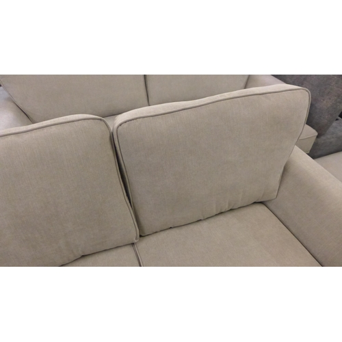 1518 - A Camden Flex Gracelands Angora fabric three seater sofa