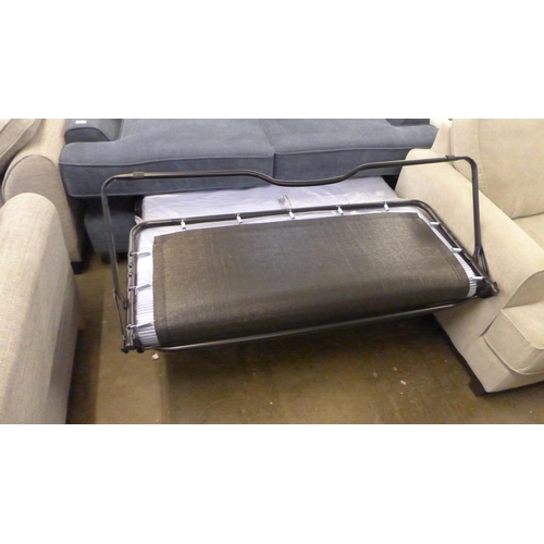 1522 - A Camden Flex Gracelands denim fabric two seater sofa bed