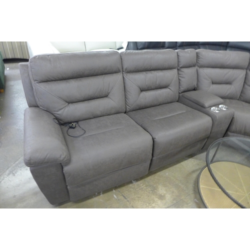 1561 - Justin Brown Fabric Reclining Sectional Sofa ,  original RRP £1833.33  +VAT  * This lot is subject t... 