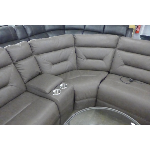 1561 - Justin Brown Fabric Reclining Sectional Sofa ,  original RRP £1833.33  +VAT  * This lot is subject t... 