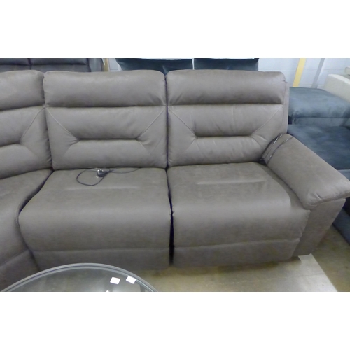 1561 - Justin Brown Fabric Reclining Sectional Sofa ,  original RRP £1833.33  +VAT  * This lot is subject t... 