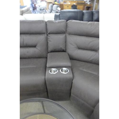 1561 - Justin Brown Fabric Reclining Sectional Sofa ,  original RRP £1833.33  +VAT  * This lot is subject t... 