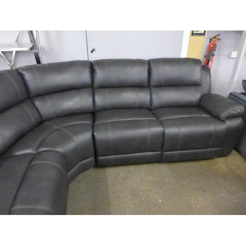 1563 - Dunhill Leather Sofa Greypower Reclining Motion P1,  original RRP £2249.99  +VAT  * This lot is subj... 