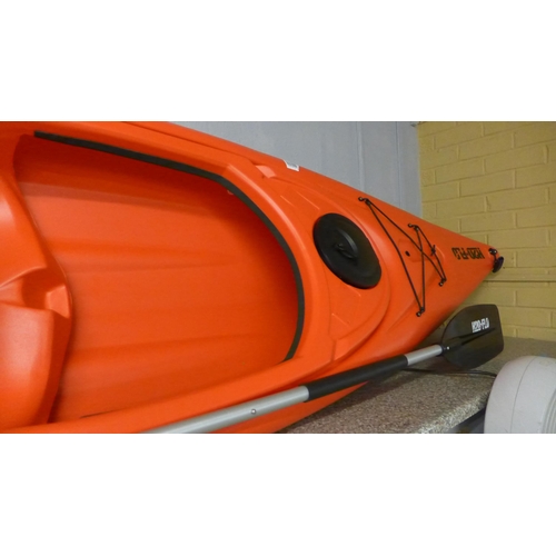 1574 - H20Flo 10Ft Sit-In Kayak with paddle Original RRP £237.49 + vat   * This lot is subject