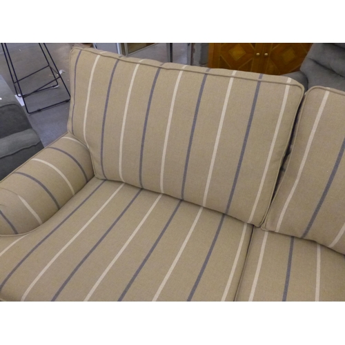 1578 - An Ashleigh Flex Iona stripe marine fabric 2 seater sofa