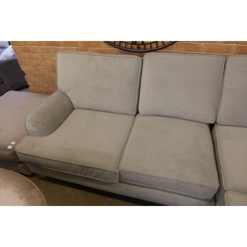 1582 - A Benwick Flex Alpha grey velvet RHF corner sofa