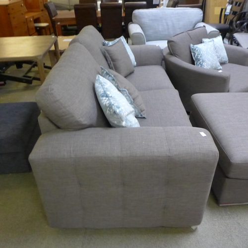 1595 - An Amethyst Flex Charles slate fabric 3 seater sofa