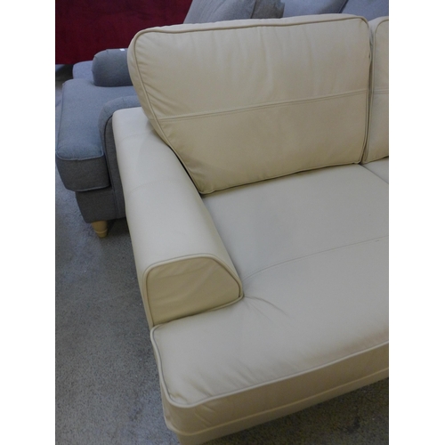 1600 - A Camden Flex Dollaro leather pebble 2 seater sofa