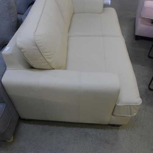 1600 - A Camden Flex Dollaro leather pebble 2 seater sofa