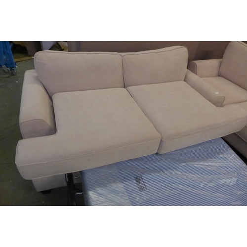 1603 - A Camden Flex Gracelands Bubblegum fabric 2 seater sofabed