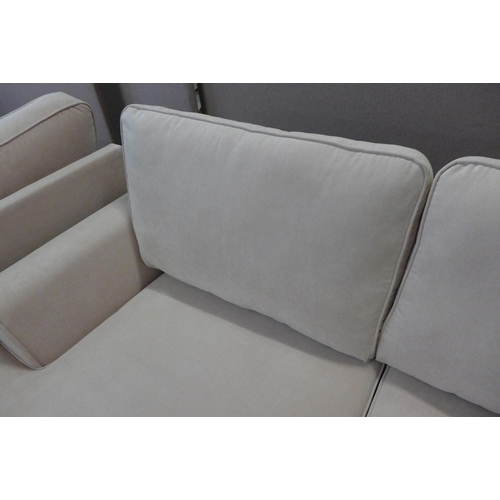 1606 - A Camden Flex Gracelands Bubblegum fabric 3 seater sofa