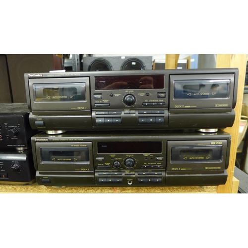 2241 - 2 Technics double tape decks (RS-TR373 and RS-TR474)