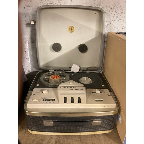 2252 - 2 reel to reel tape decks and vintage Dansette portable record player