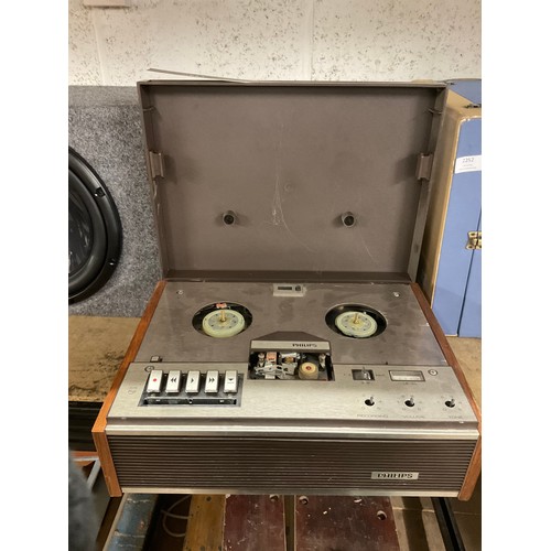 2252 - 2 reel to reel tape decks and vintage Dansette portable record player