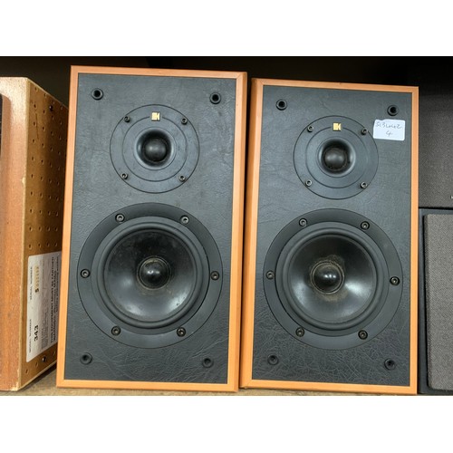 2299 - Kef Cresta 2 Audiophile speakers and Isymphony bookshelf speakers