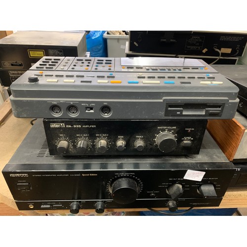 2287 - Kenwood amplifier, Interm PA35 amplifier and Roland RA95 mixing desk