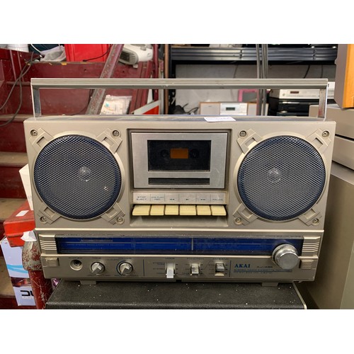 2270 - Grundig reel to reel tape deck plus Akai AJ435 portable tape radio