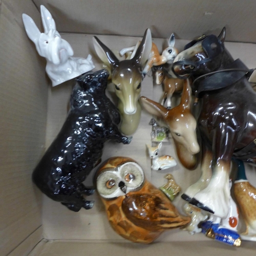 1036 - Mixed china animals including Beswick